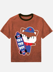 Boys T-Shirt Half Sleeve Skater Boy