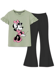 Girls Minnie Flare Trouser Set