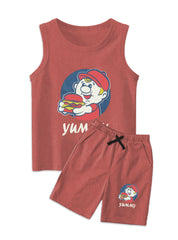 Boys Set 2 Piece Sando Yummy - Rose vale