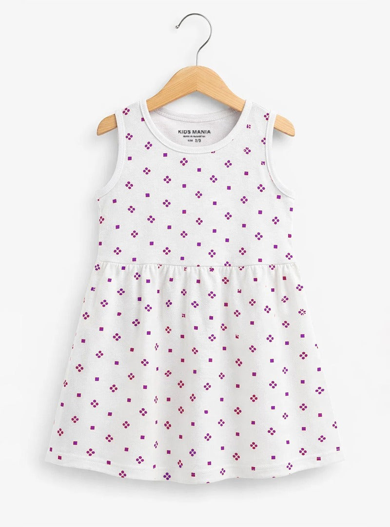 Girls Ditsy Dot Summer Frock