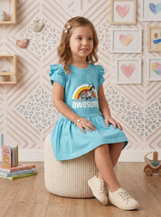 Girls Awesome Zebra Frock