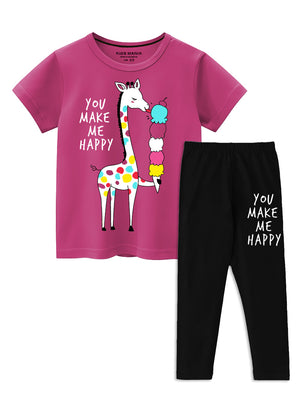 Magenta T Shirt for Girl