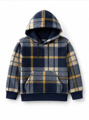 Alpine Check Kids Hoodie