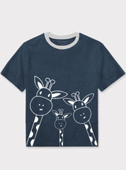 KIDS GIRAFFE COTTON T-SHIRT