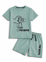 Boys Yeah The Boys 2 Piece Shorts Set