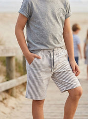 Boys Striped Casual Shorts