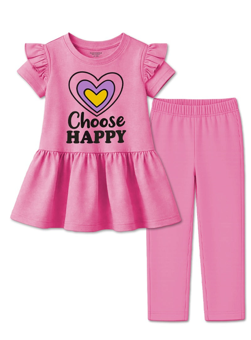 Girls Choose Happy Frock and Legging Set