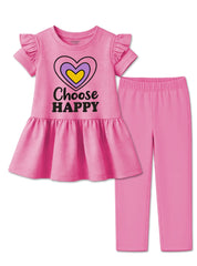 Girls Choose Happy Frock and Legging Set
