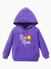 Girls Winter Hoodie - Beautiful Bee Mine Design