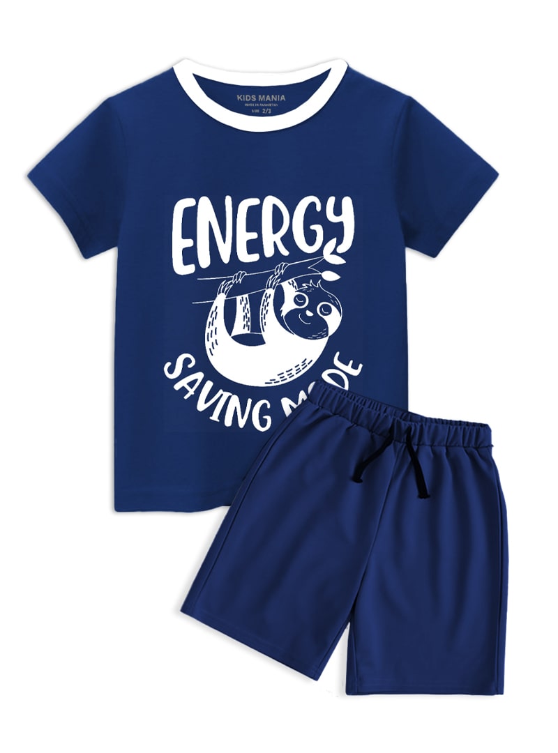 boys cotton shorts set