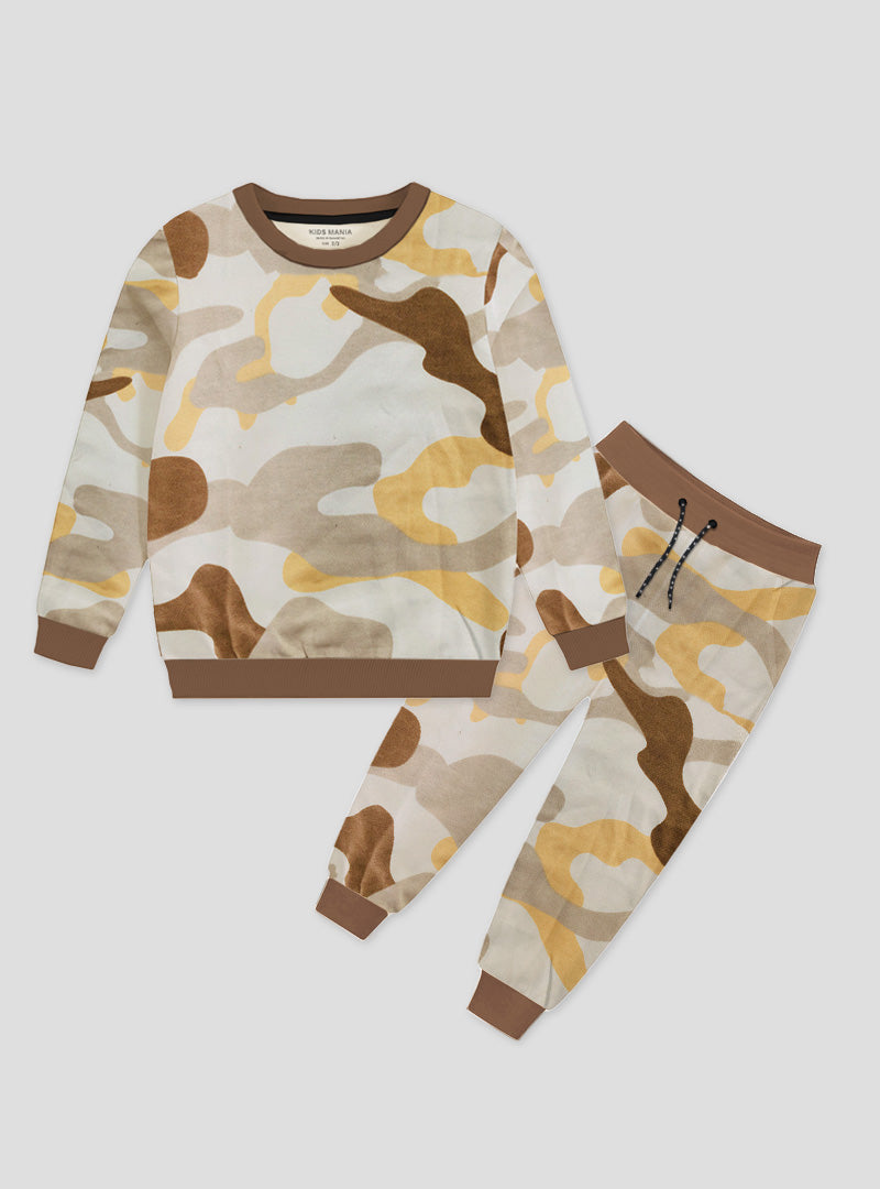 Boys Winter Tracksuit - Camo Printed