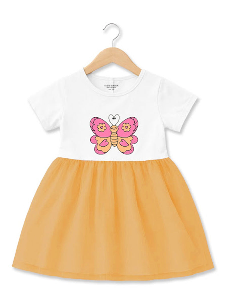 Girls Cute Butterfly Frock