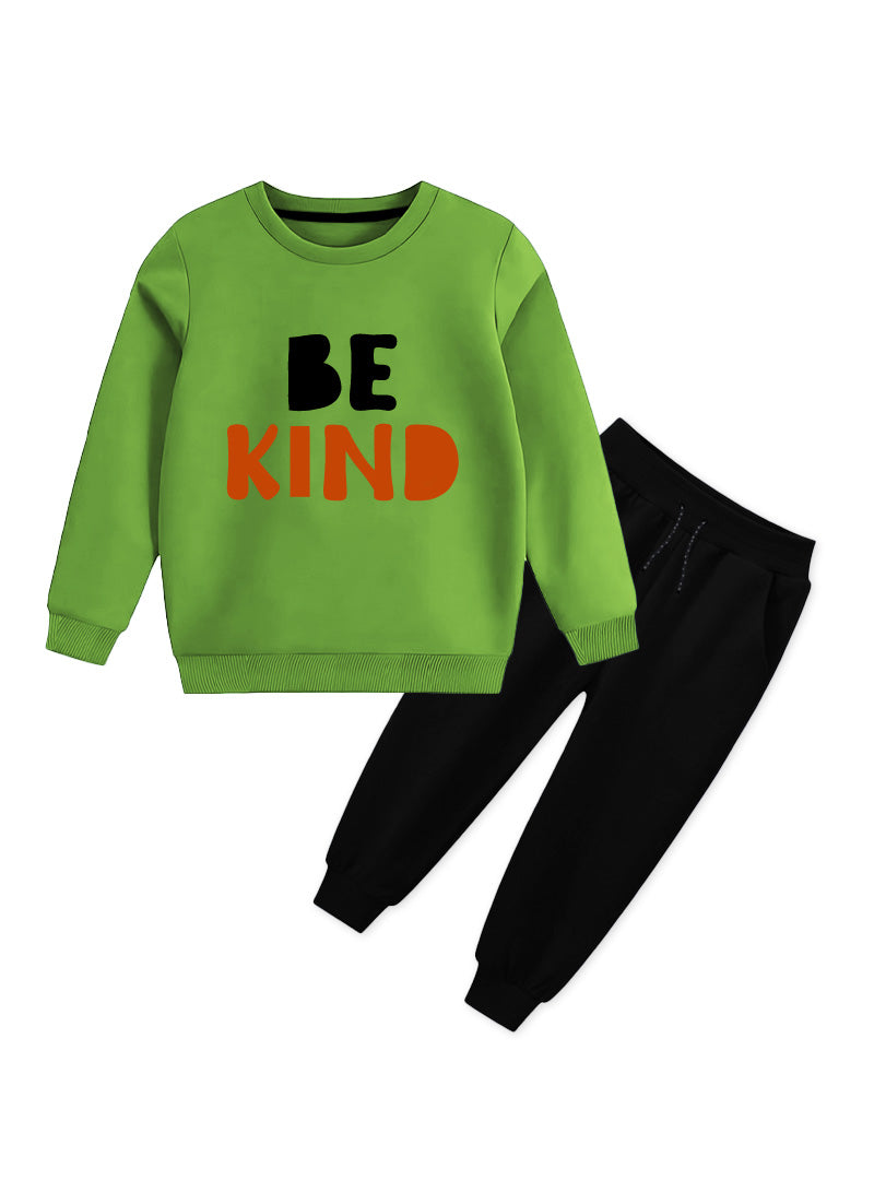 Winter Fleece Track Suit - Be kind