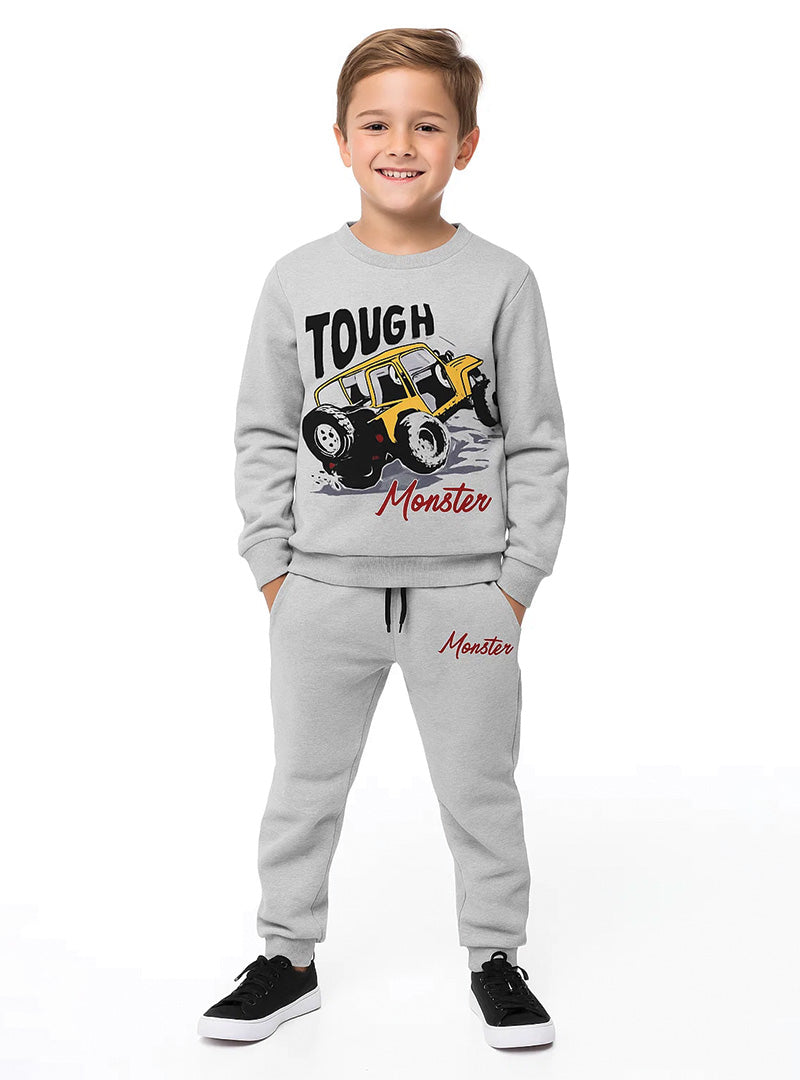 Tough Monster Truck Boys Tracksuit Perfect For Cold Days
