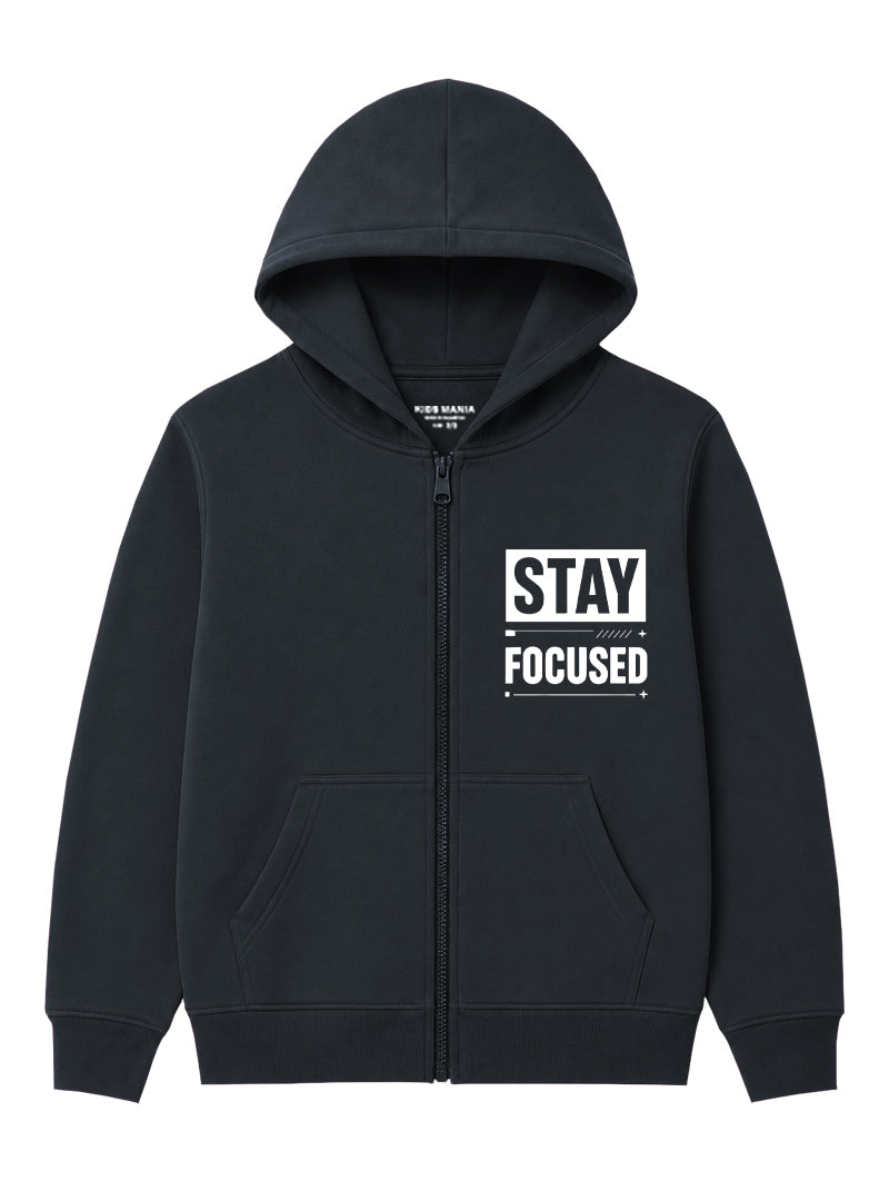 Boys Winter Hoodie Zip-Up Stay Sharp Junior