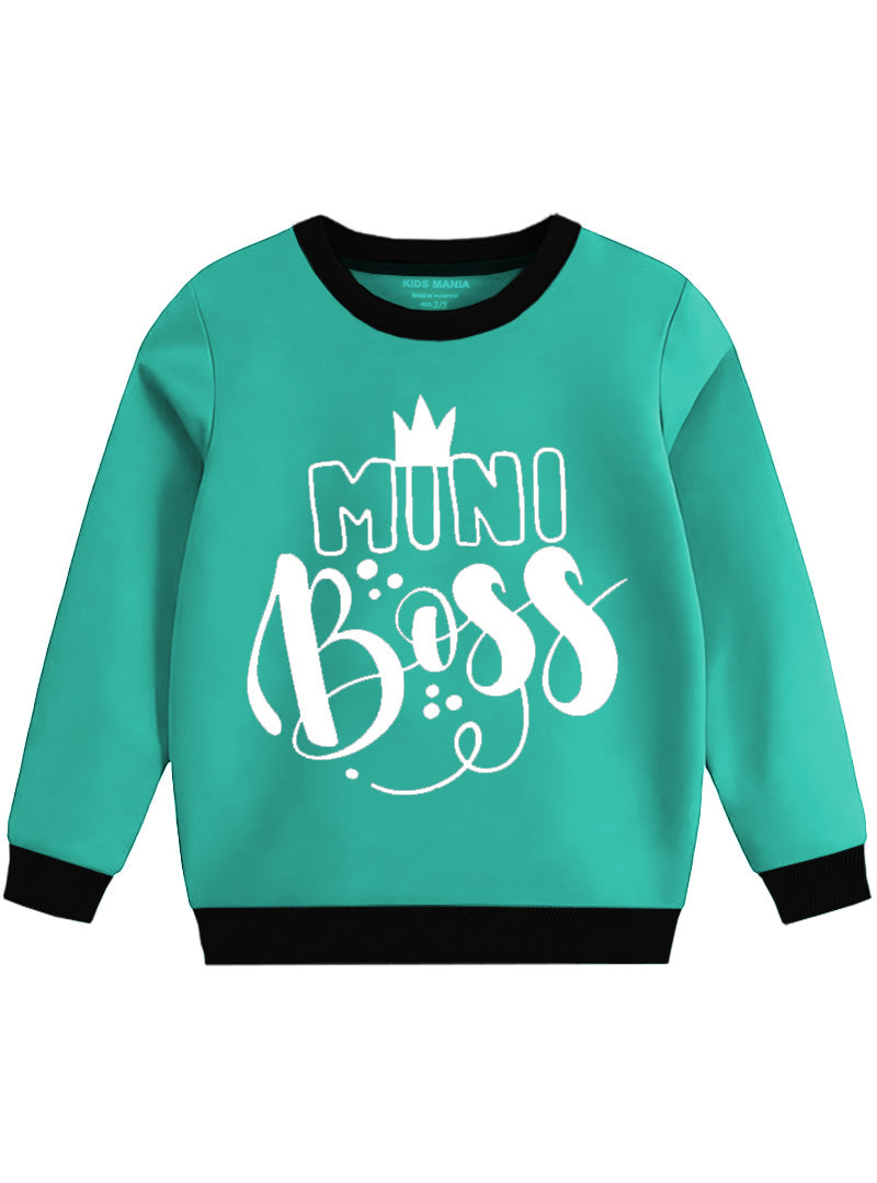 KIDS FLEECE SWEATSHIRT MINI BOSS MULTICOLOR 1