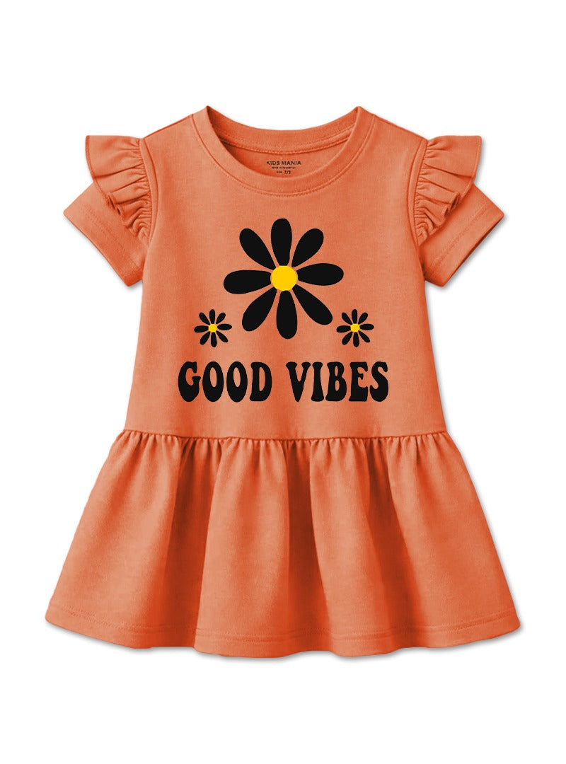 Girls Good Vibes Frock