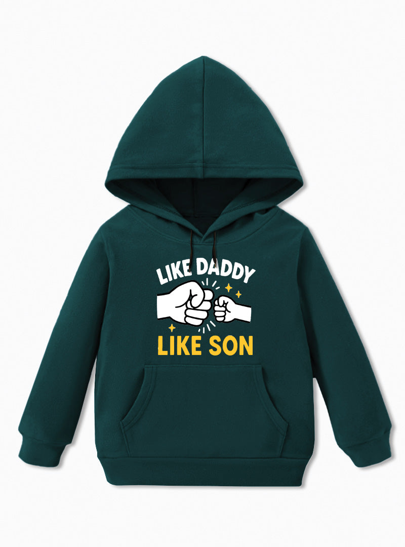 Like Daddy Like Son Fleece Hoodie For Boys