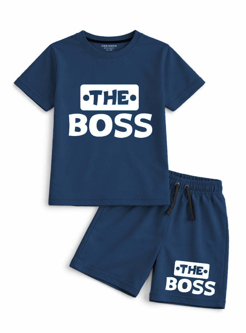 Boys The Boss Short Set
