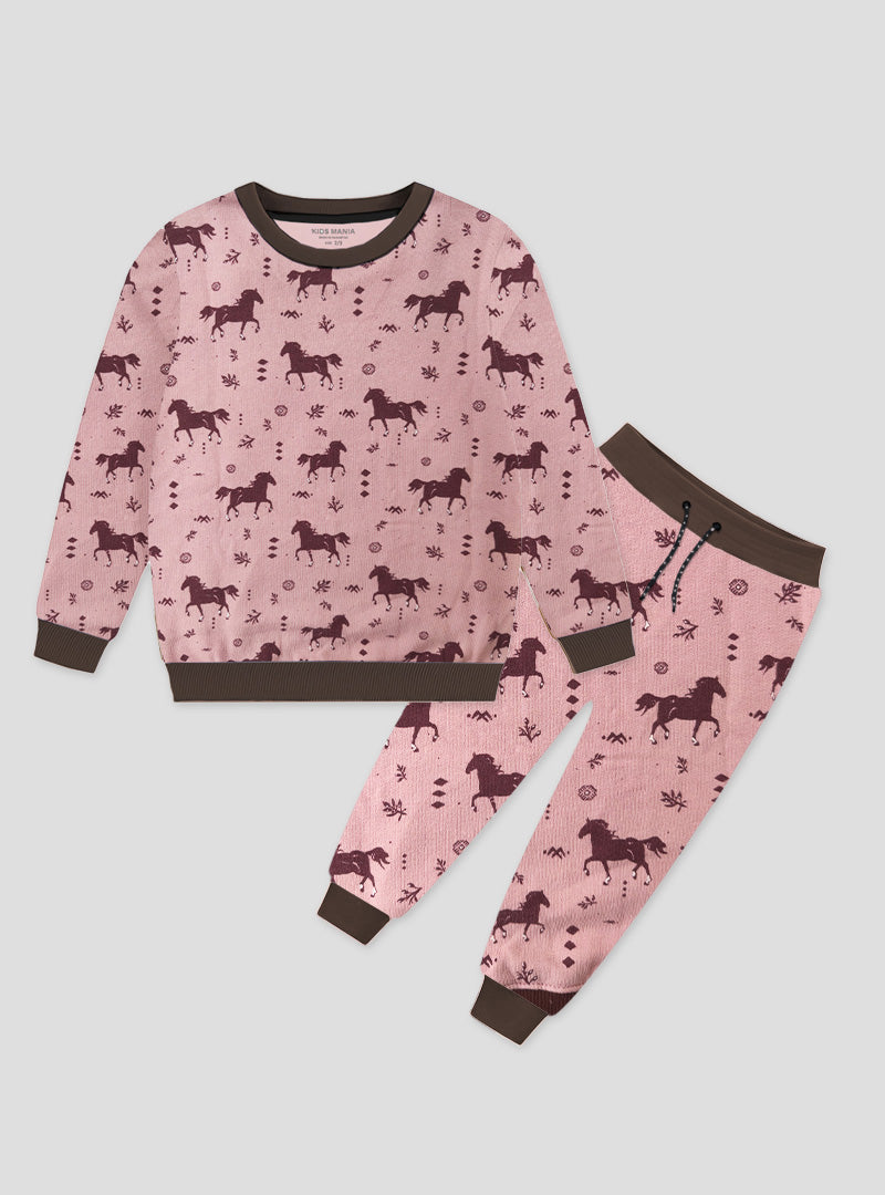 Children's winter track suit design 