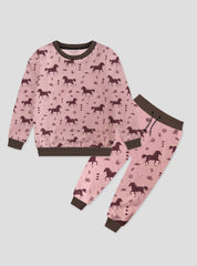 Children's winter track suit design 