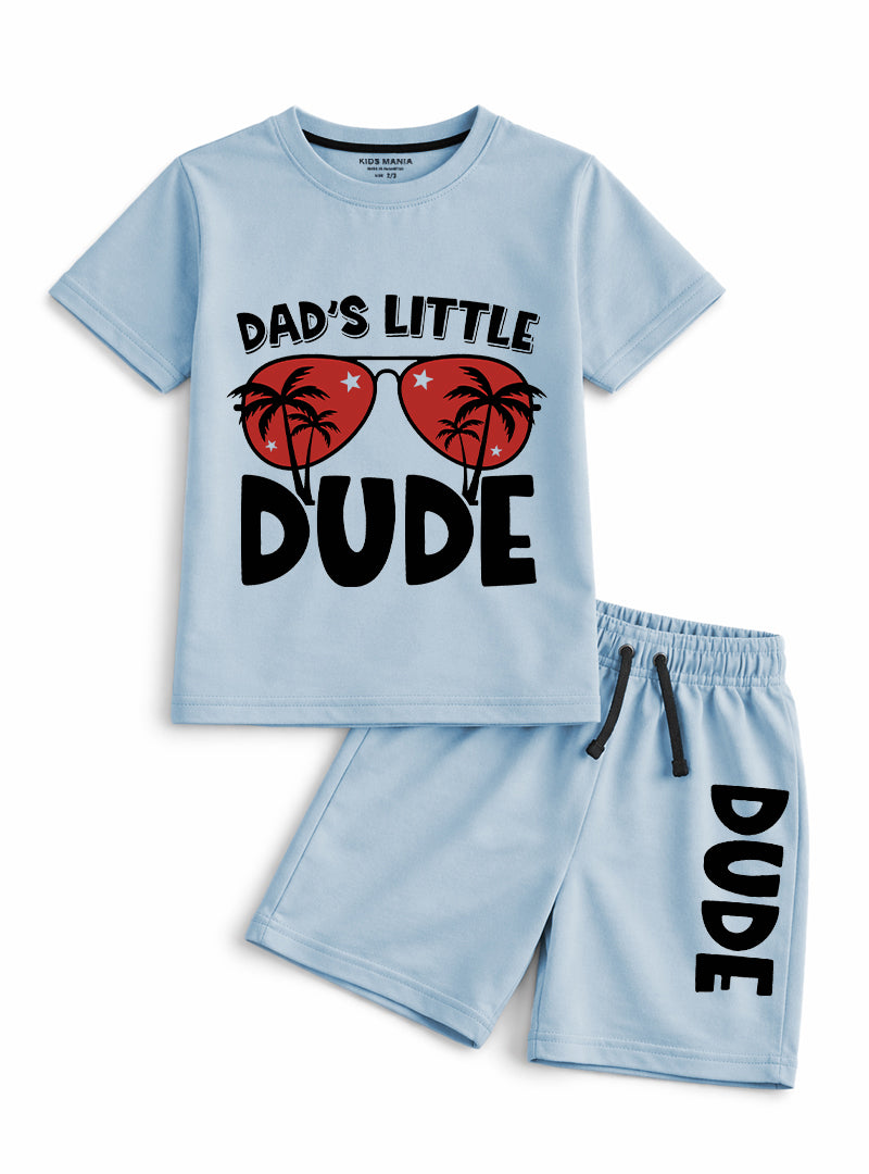 Boys Dad’s Little Dude Short Set