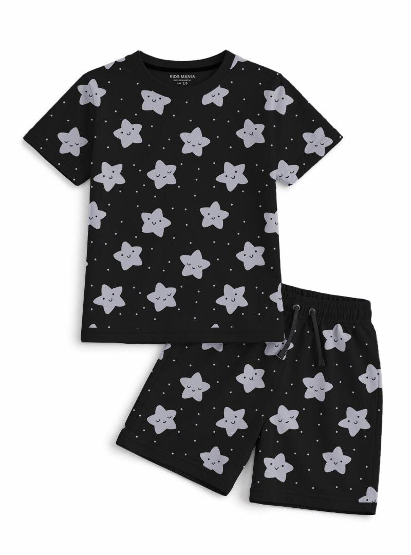 Boys Starry Night Shorts Set