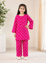 Pink Blossom Printed Suit
