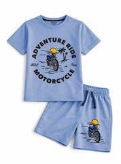 Boys Motorcycle Adventure Shorts Set