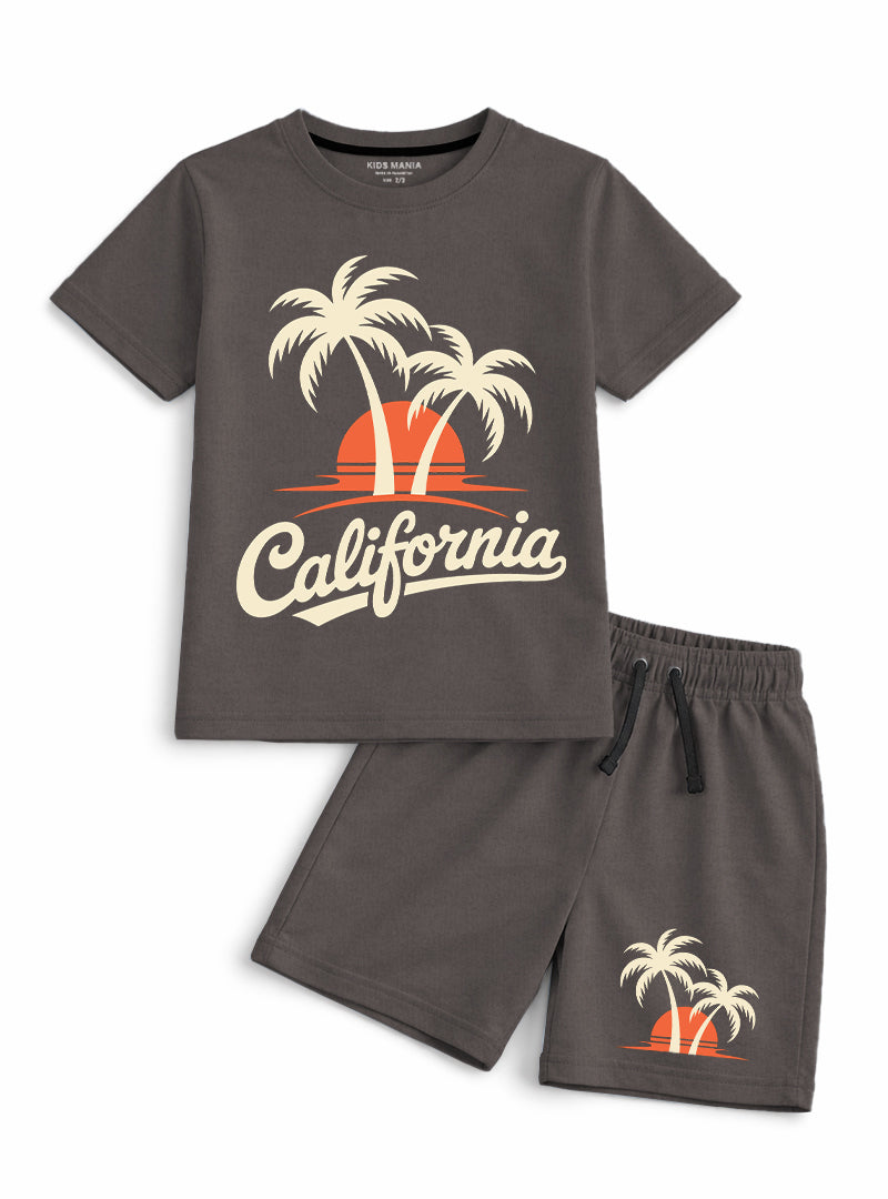 Boys California Graphic Short Set