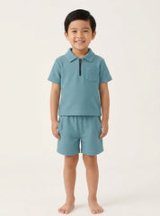 Boys Classic Pocket Polo Co Ord Set