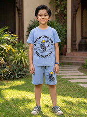 Boys Motorcycle Adventure Shorts Set