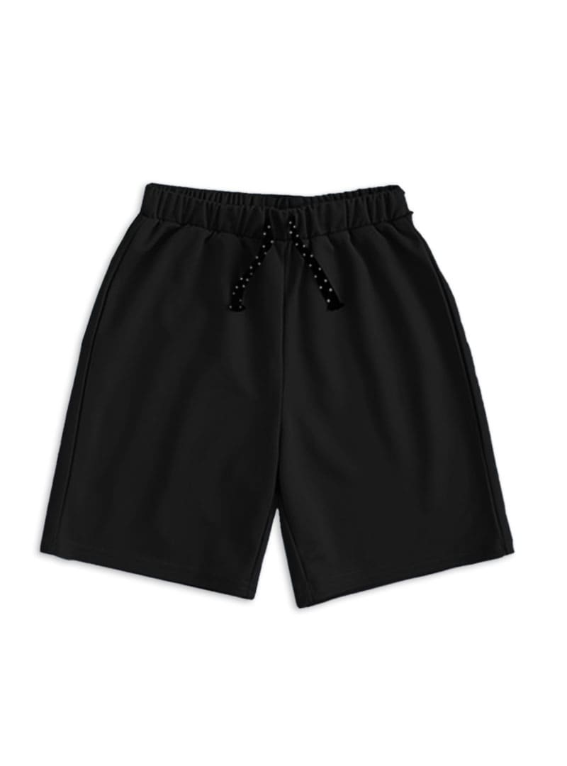 Boys Black Cotton Short