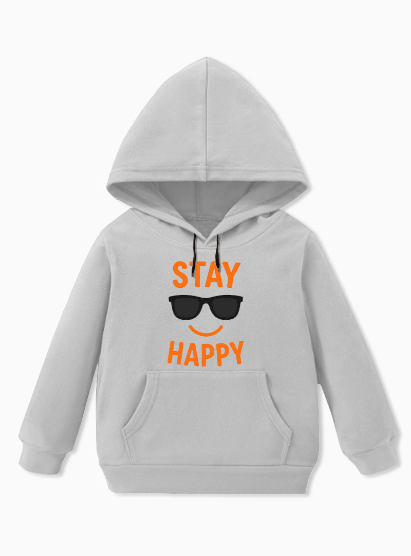 Stay Happy with Sunglasses Smile Winter Hoodie For Boys