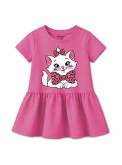 Girls Cute Kitty Graphic Frock