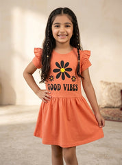 Girls Good Vibes Frock