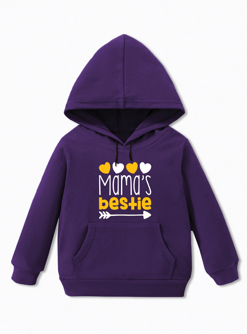 Mama's Bestie Wam Hoodie For Girls