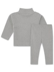 Grey Ribbed Thermal Set