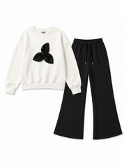 Black&White Bloom Girls Co-Ord