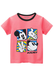 GIRLS COTTON JERSEY MICKEY VICTORY T-SHIRT