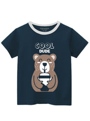 Boys T-Shirt Bear Cool Dude