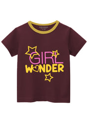 HALF SLEEVE GIRLS WONDER T-SHIRT