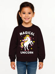 Cozy and Stylish Magical Unicorn Fleece Sweatshirts For Girls