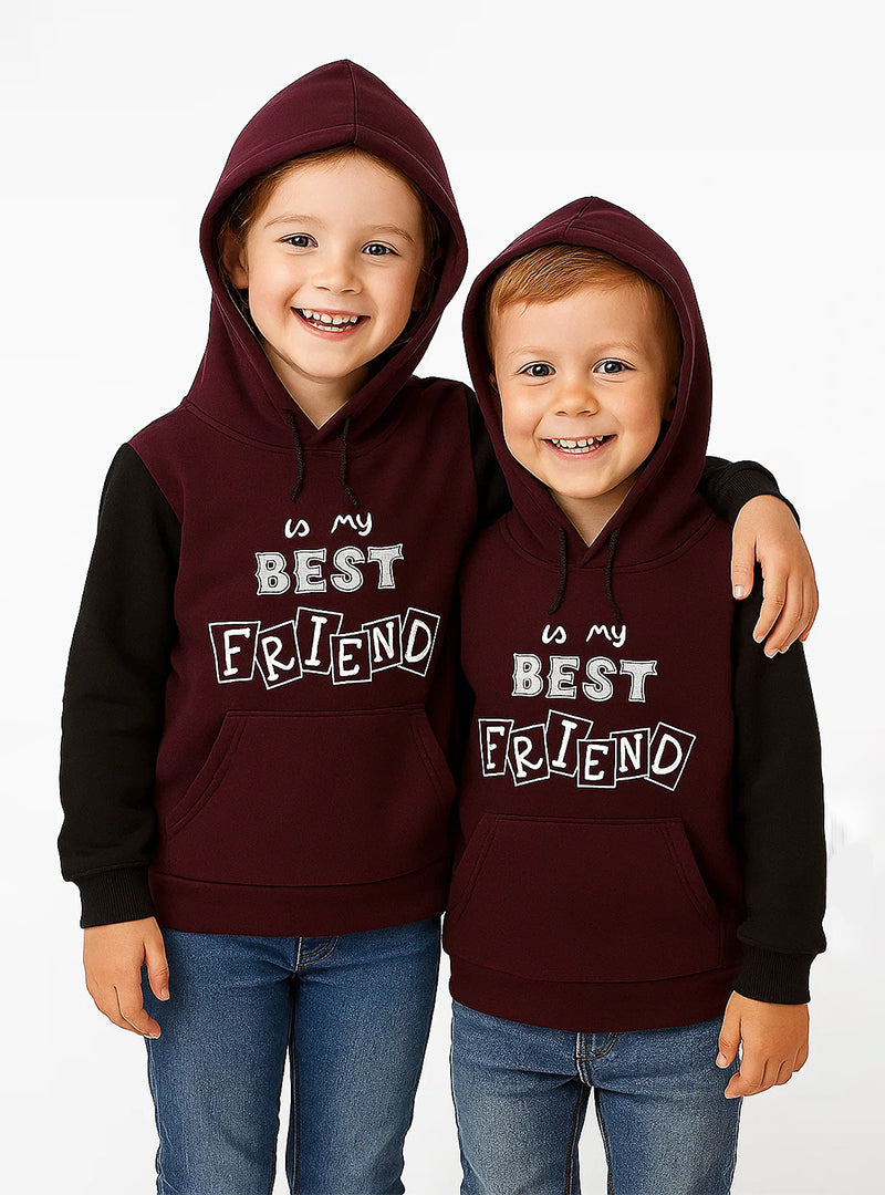 Affordable Full Fleece Boys Hoodie – Is My Best Friend Winter Wear
