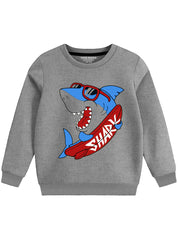 Shark Character Sweatshirt For Kids