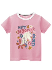 GIRLS T-SHIRT HAVE A MAGICAL UNICORN