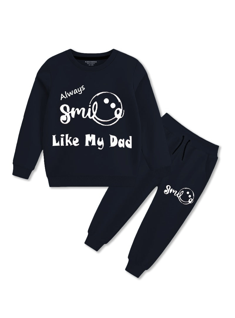 Boys Winter Tracksuit Always Smile Like My Dad