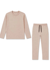 Cloud Beige Rib Thermal Set
