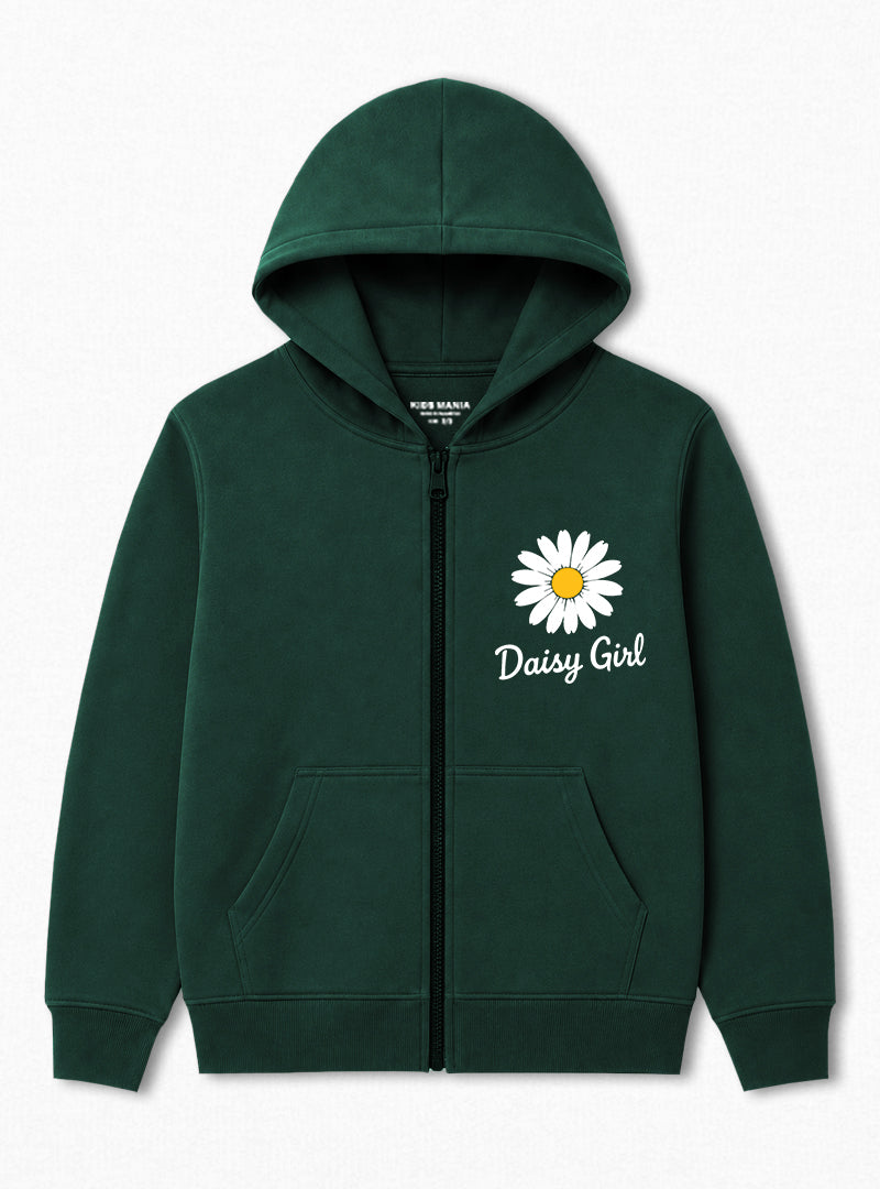 Daisy Bloom Girls Zip Hoodie