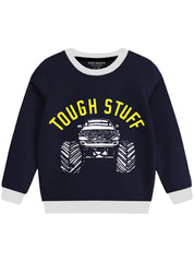 Navy " Tough Stuff " Children's Fleece Sweatshirt